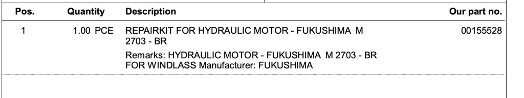 【询价】船舶备件—液压马达修理包（CK-R20240307-01）询价-泰州昌宽社区-报价采购-船用采购网-船舶物料采购-船务服务-一站式船用设备供应服务