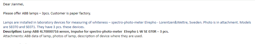 【询价】船舶备件—ABB灯（CK-J20240301-23）询价-泰州昌宽社区-报价采购-船用采购网-船舶物料采购-船务服务-一站式船用设备供应服务