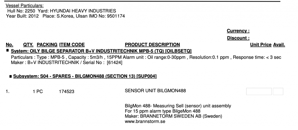 【询价】船舶备件—传感器单元（CK-R20240325-13）询价-泰州昌宽社区-报价采购-船用采购网-船舶物料采购-船务服务-一站式船用设备供应服务