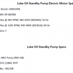 船舶备件—润滑油备用泵&电机（CK-C20240315-01）询价-船用采购网-船舶物料采购-船务服务-一站式船用设备供应服务
