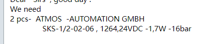【询价】船舶备件—ATMOS配件（CK-J20240311-11）询价-泰州昌宽社区-报价采购-船用采购网-船舶物料采购-船务服务-一站式船用设备供应服务