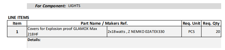 【询价】船舶备件—GLAMOX Max218HF防爆盖（CK-R20240311-08）询价-泰州昌宽社区-报价采购-船用采购网-船舶物料采购-船务服务-一站式船用设备供应服务