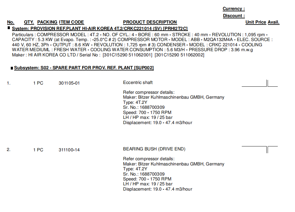 【询价】船舶备件—配件（CK-R20240311-14）询价-泰州昌宽社区-报价采购-船用采购网-船舶物料采购-船务服务-一站式船用设备供应服务