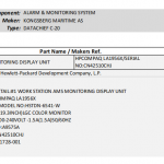 船舶备件—监控显示单元（CK-R20240314-31）询价-船用采购网-船舶物料采购-船务服务-一站式船用设备供应服务
