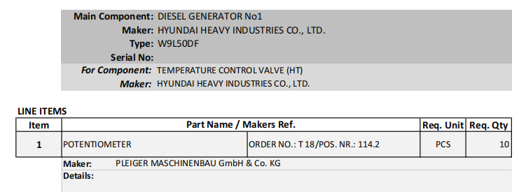 【询价】船舶备件—电位器（CK-R20240314-34）询价-泰州昌宽社区-报价采购-船用采购网-船舶物料采购-船务服务-一站式船用设备供应服务