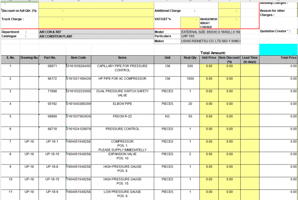 【询价】船舶备件—配件（CK-R20240315-19）询价-泰州昌宽社区-报价采购-船用采购网-船舶物料采购-船务服务-一站式船用设备供应服务