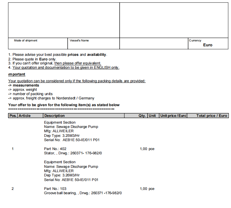 【询价】船舶备件—ALLWIELER配件（CK-L20240320-05）询价-泰州昌宽社区-报价采购-船用采购网-船舶物料采购-船务服务-一站式船用设备供应服务