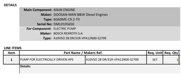 【询价】船舶备件—电动高压泵（CK-R20240327-18）询价-泰州昌宽社区-报价采购-船用采购网-船舶物料采购-船务服务-一站式船用设备供应服务