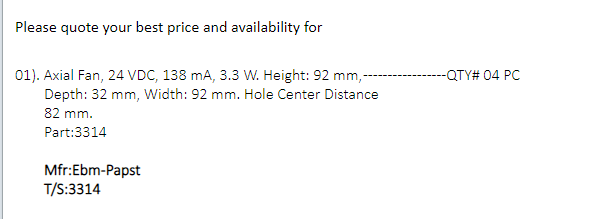 【询价】船舶备件—轴流风扇（CK-J20240424-15）询价-泰州昌宽社区-报价采购-船用采购网-船舶物料采购-船务服务-一站式船用设备供应服务