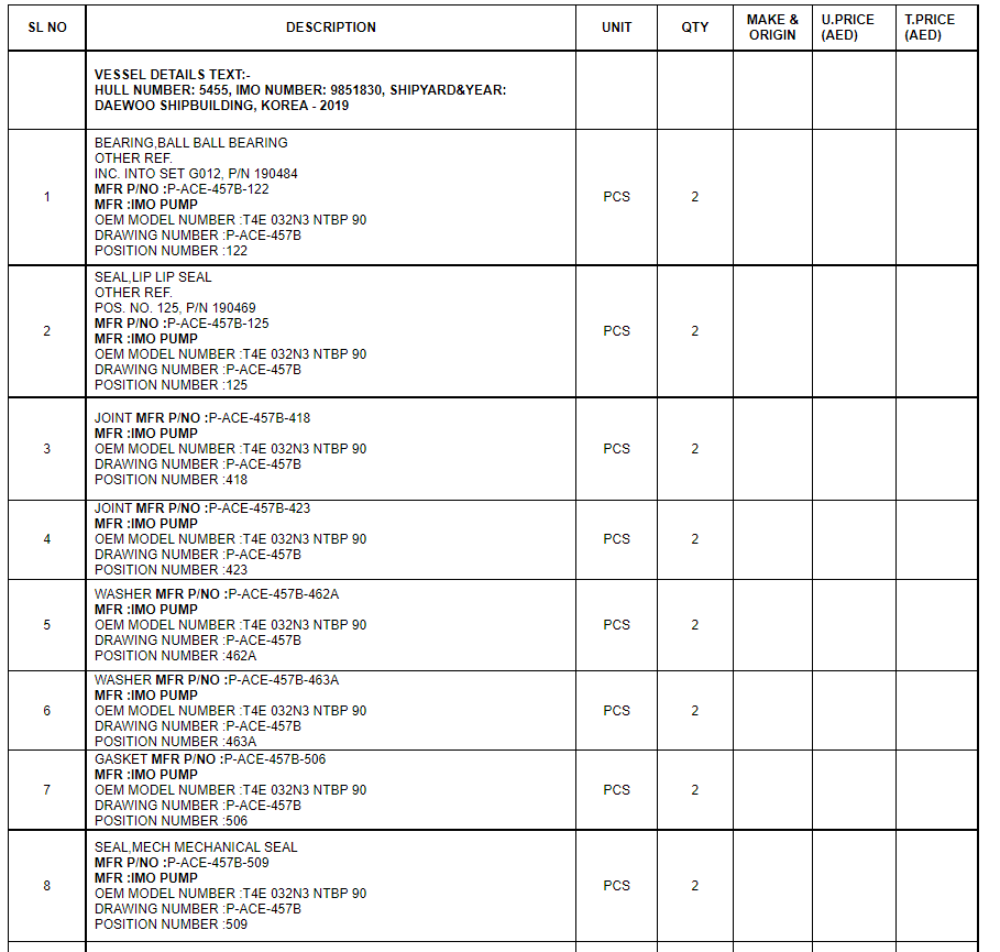 【询价】船舶备件—配件（CK-Y20240407-05）询价-泰州昌宽社区-报价采购-船用采购网-船舶物料采购-船务服务-一站式船用设备供应服务