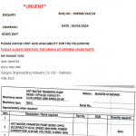 船舶备件—配件（CK-C20240407-13）询价-船用采购网-船舶物料采购-船务服务-一站式船用设备供应服务