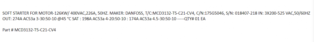 【询价】船舶备件—电机软启动器（CK-J20240418-01）询价-泰州昌宽社区-报价采购-船用采购网-船舶物料采购-船务服务-一站式船用设备供应服务
