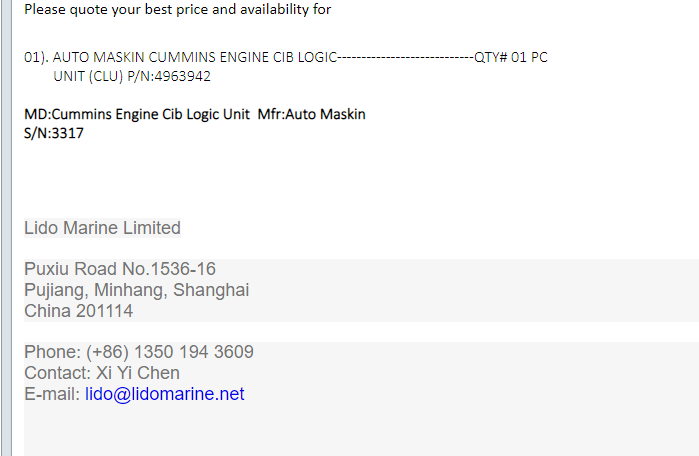 【询价】船舶备件—配件（CK-J20240425-01）询价-泰州昌宽社区-报价采购-船用采购网-船舶物料采购-船务服务-一站式船用设备供应服务