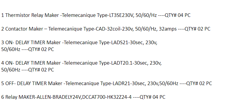【询价】船舶备件—继电器/接触器/延时定时器（CK-J20240401-18）询价-泰州昌宽社区-报价采购-船用采购网-船舶物料采购-船务服务-一站式船用设备供应服务