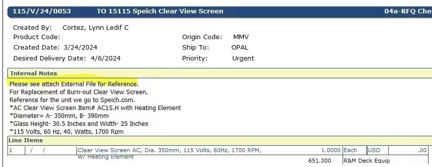 【询价】船舶备件—透明观景窗（CK-Y20240407-01）询价-泰州昌宽社区-报价采购-船用采购网-船舶物料采购-船务服务-一站式船用设备供应服务