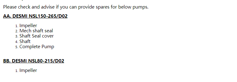 【询价】船舶备件—DESMI配件（CK-R20240401-05）询价-泰州昌宽社区-报价采购-船用采购网-船舶物料采购-船务服务-一站式船用设备供应服务