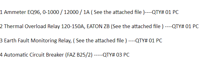 【询价】船舶备件—电表/继电器/断路器（CK-J20240418-03）询价-泰州昌宽社区-报价采购-船用采购网-船舶物料采购-船务服务-一站式船用设备供应服务