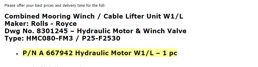 【询价】船舶备件—系缆绞盘/提升装置/液压马达（CK-R20240403-17）询价-泰州昌宽社区-报价采购-船用采购网-船舶物料采购-船务服务-一站式船用设备供应服务