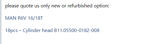 【询价】船舶备件—气缸盖（CK-R20240430-16）询价-泰州昌宽社区-报价采购-船用采购网-船舶物料采购-船务服务-一站式船用设备供应服务