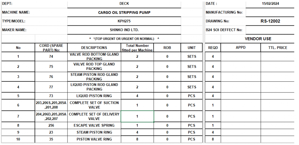 【询价】船舶备件—配件（CK-C20240412-06）询价-泰州昌宽社区-报价采购-船用采购网-船舶物料采购-船务服务-一站式船用设备供应服务