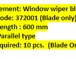 船舶备件—雨刮片（CK-C20240417-01）询价-船用采购网-船舶物料采购-船务服务-一站式船用设备供应服务