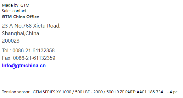 【询价】船舶备件—张力传感器（CK-J20240416-05）询价-泰州昌宽社区-报价采购-船用采购网-船舶物料采购-船务服务-一站式船用设备供应服务