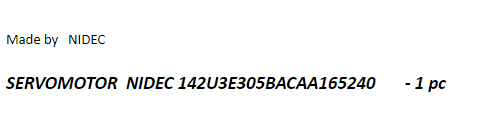 【询价】船舶备件—伺服电机NIDEC（CK-J20240408-05）询价-泰州昌宽社区-报价采购-船用采购网-船舶物料采购-船务服务-一站式船用设备供应服务