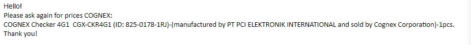 【询价】船舶备件—COGNEX配件（CK-J20240403-11）询价-泰州昌宽社区-报价采购-船用采购网-船舶物料采购-船务服务-一站式船用设备供应服务