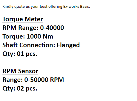 【询价】船舶备件—转矩计/转速传感器（CK-Y20240424-13）询价-泰州昌宽社区-报价采购-船用采购网-船舶物料采购-船务服务-一站式船用设备供应服务