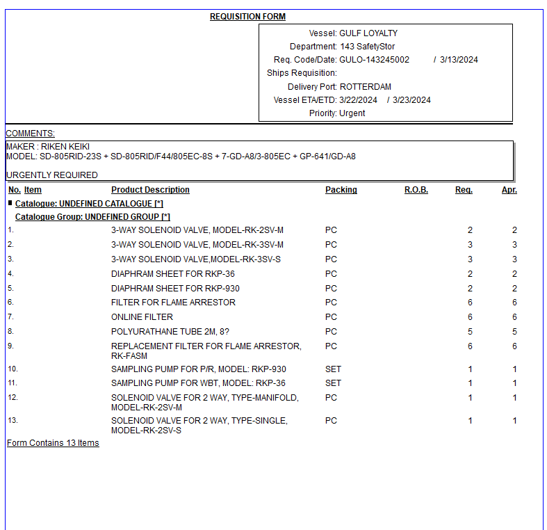【询价】船舶备件—配件（CK-R20240418-10）询价-泰州昌宽社区-报价采购-船用采购网-船舶物料采购-船务服务-一站式船用设备供应服务