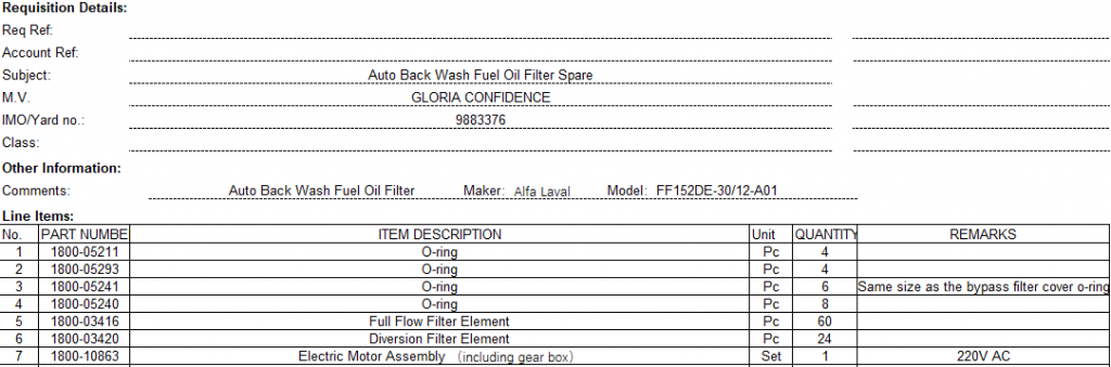 【询价】船舶备件—配件（CK-L20240416-06）询价-泰州昌宽社区-报价采购-船用采购网-船舶物料采购-船务服务-一站式船用设备供应服务
