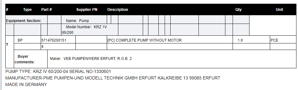 【询价】船舶备件—不带电机的完整泵（CK-C20240410-08）询价-泰州昌宽社区-报价采购-船用采购网-船舶物料采购-船务服务-一站式船用设备供应服务