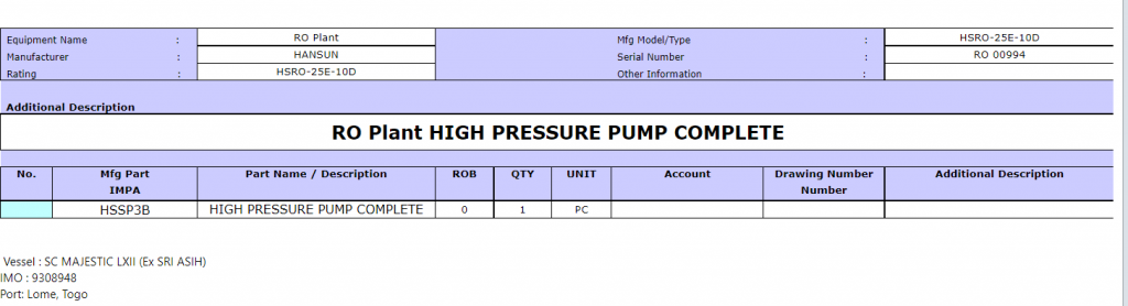 【询价】船舶备件—完整高压泵（CK-R20240425-05）询价-泰州昌宽社区-报价采购-船用采购网-船舶物料采购-船务服务-一站式船用设备供应服务
