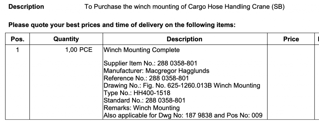 【询价】船舶备件—完整绞盘安装（CK-R20240407-17）询价-泰州昌宽社区-报价采购-船用采购网-船舶物料采购-船务服务-一站式船用设备供应服务