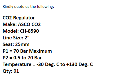 【询价】船舶备件—二氧化碳调节器（CK-Y20240424-15）询价-泰州昌宽社区-报价采购-船用采购网-船舶物料采购-船务服务-一站式船用设备供应服务