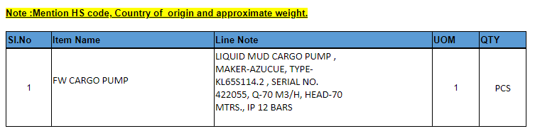 【询价】船舶备件—FW货物泵（CK-J20240424-05）询价-泰州昌宽社区-报价采购-船用采购网-船舶物料采购-船务服务-一站式船用设备供应服务