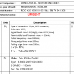 船舶备件—风闸电机编码器（CK-C20240403-03）询价-船用采购网-船舶物料采购-船务服务-一站式船用设备供应服务
