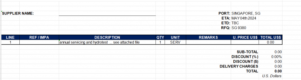 【询价】船舶备件—年度检修和水压试验（CK-Y20240428-02）询价-泰州昌宽社区-报价采购-船用采购网-船舶物料采购-船务服务-一站式船用设备供应服务