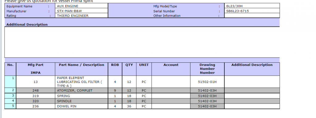 【询价】船舶备件—润滑油过滤器（CK-R20240424-21）询价-泰州昌宽社区-报价采购-船用采购网-船舶物料采购-船务服务-一站式船用设备供应服务