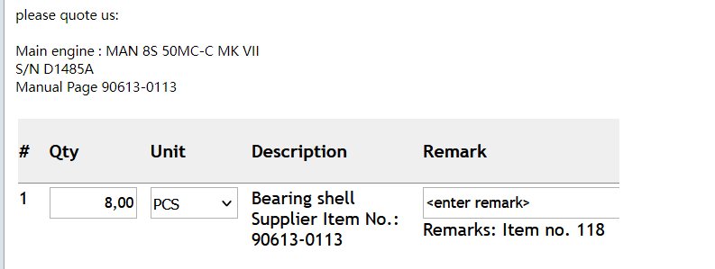 【询价】船舶备件—轴承壳（CK-R20240412-04）询价-泰州昌宽社区-报价采购-船用采购网-船舶物料采购-船务服务-一站式船用设备供应服务
