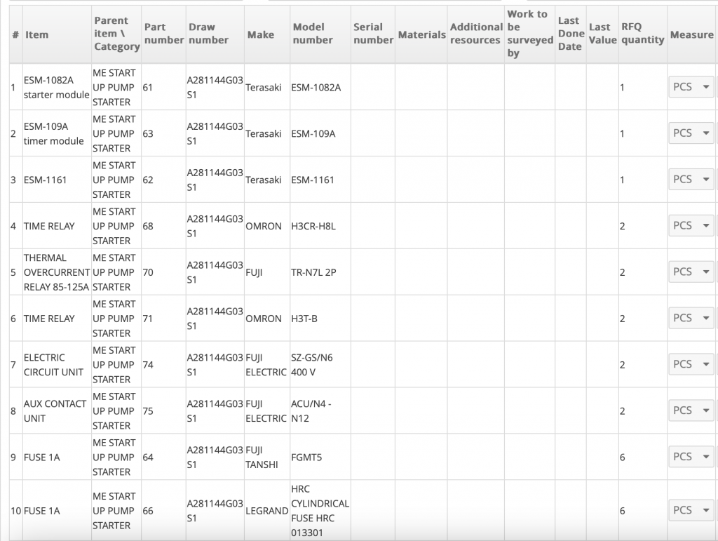 【询价】船舶备件—配件（CK-R20240401-08）询价-泰州昌宽社区-报价采购-船用采购网-船舶物料采购-船务服务-一站式船用设备供应服务