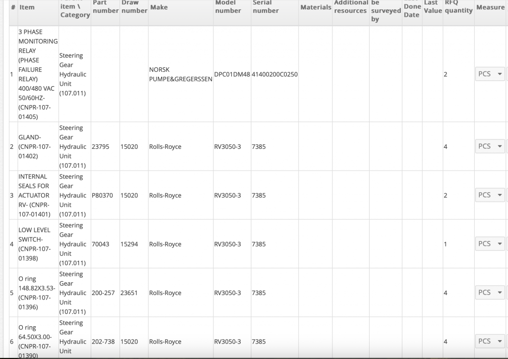 【询价】船舶备件—配件（CK-R20240401-02）询价-泰州昌宽社区-报价采购-船用采购网-船舶物料采购-船务服务-一站式船用设备供应服务