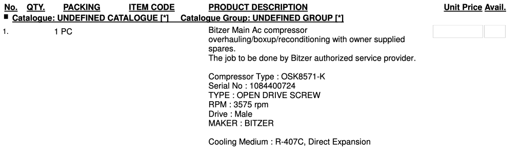 【询价】船舶备件—配件（CK-R20240408-14）询价-泰州昌宽社区-报价采购-船用采购网-船舶物料采购-船务服务-一站式船用设备供应服务