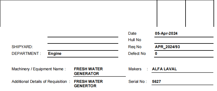 【询价】船舶备件—除雾器/垫圈/止回阀/真空管（CK-Y20240410-09）询价-泰州昌宽社区-报价采购-船用采购网-船舶物料采购-船务服务-一站式船用设备供应服务