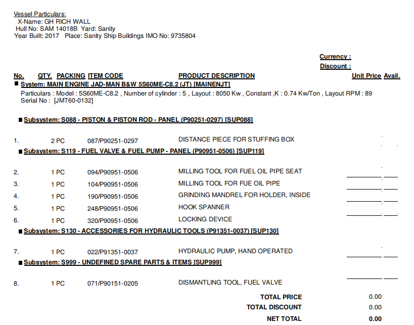 【询价】船舶备件—配件（CK-R20240415-16）询价-泰州昌宽社区-报价采购-船用采购网-船舶物料采购-船务服务-一站式船用设备供应服务