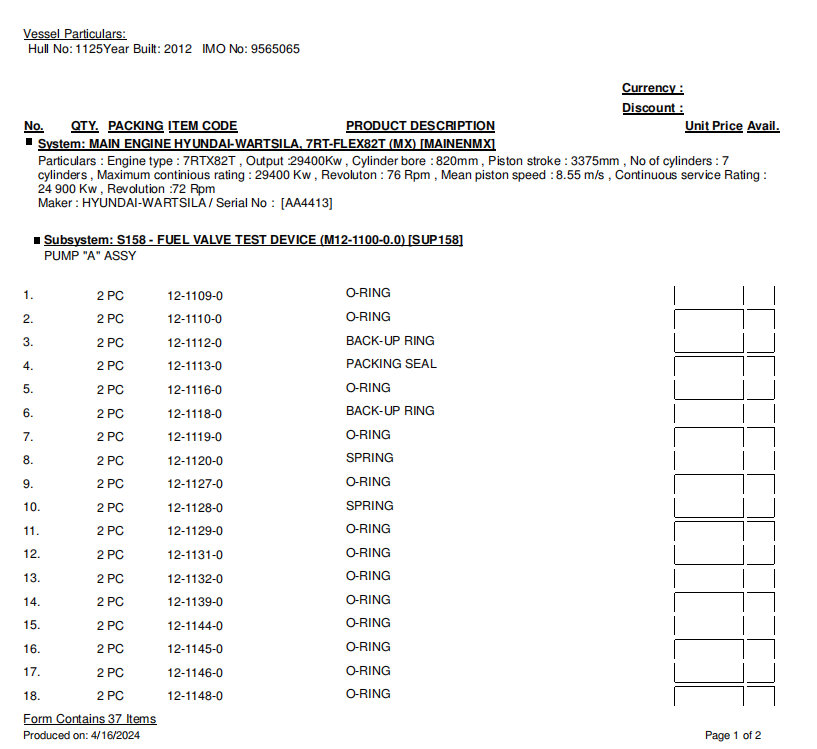 【询价】船舶备件—配件（CK-R20240417-11）询价-泰州昌宽社区-报价采购-船用采购网-船舶物料采购-船务服务-一站式船用设备供应服务