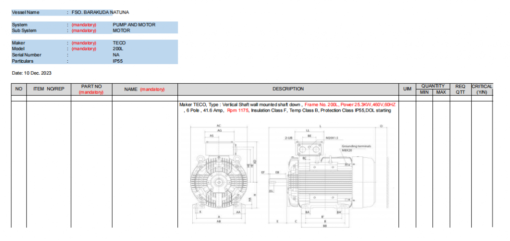 【询价】船舶备件—TECO配件（CK-R20240418-08）询价-泰州昌宽社区-报价采购-船用采购网-船舶物料采购-船务服务-一站式船用设备供应服务
