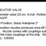 船舶备件—泡沫施加器阀/雾嘴（CK-R20240418-11）询价-船用采购网-船舶物料采购-船务服务-一站式船用设备供应服务