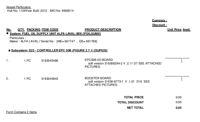 【询价】船舶备件—EPC50B VO板/升压板（CK-R20240422-24）询价-泰州昌宽社区-报价采购-船用采购网-船舶物料采购-船务服务-一站式船用设备供应服务