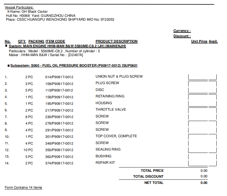 【询价】船舶备件—配件（CK-R20240422-26）询价-泰州昌宽社区-报价采购-船用采购网-船舶物料采购-船务服务-一站式船用设备供应服务